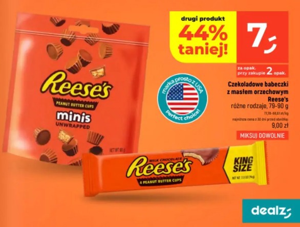 Czekoladowe babeczki z masłem orzechowym Reese's