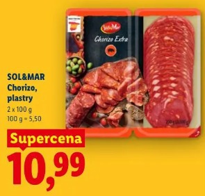 Sol&Mar Chorizo, plastry