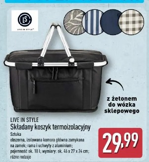 Składany koszyk termoizolacyjny 