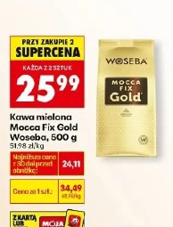 Kawa mielona Mocca Fix Gold Woseba