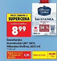 Śmietanka kremówka UHT 36% Mleczna Dolina