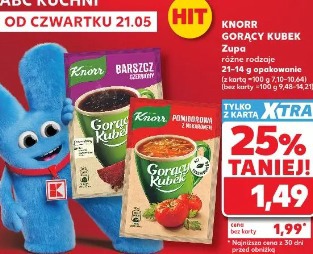 Knorr Gorący Kubek Zupa różne rodzaje