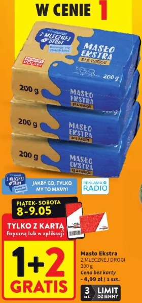 Masło Ekstra Z MLECZNEJ DROGI