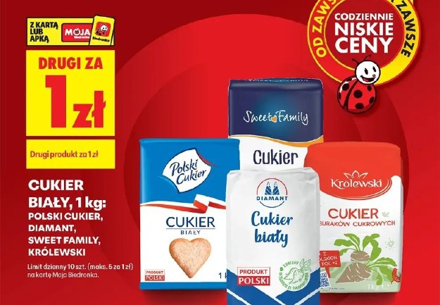 Cukier biały Polski Cukier, Diamant, Sweet Family, Królewski