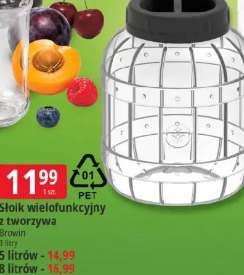 Słoik wielofunkcyjny z tworzywa Browin