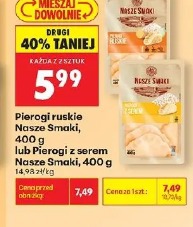 Pierogi ruskie Nasze Smaki lub Pierogi z serem Nasze Smaki