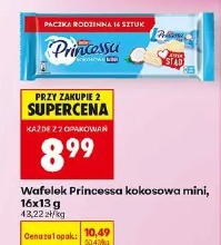 Wafelek Princessa kokosowa mini