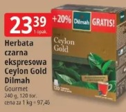 Herbata czarna ekspresowa Ceylon Gold Dilmah Gourmet
