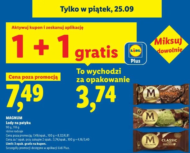 Magnum lody na patyku
