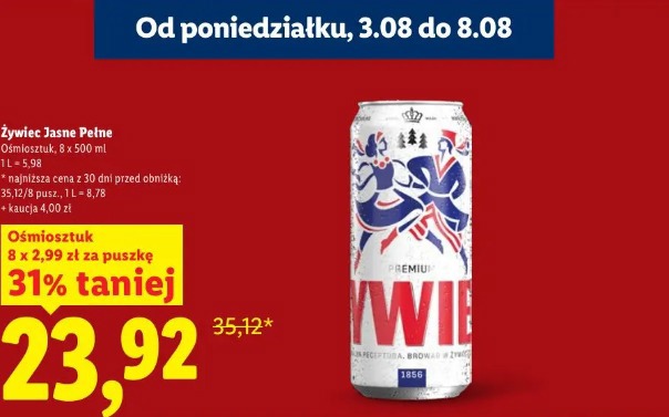 Żywiec Jasne Pełne ośmiosztuk