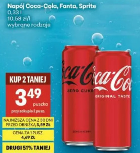 Napój Coca-Cola, Fanta, Sprite