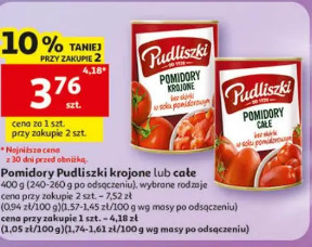 Pomidory Pudliszki krojone lub całe