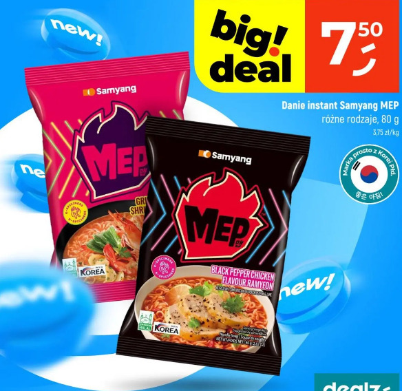Danie instant Samyang MEP
