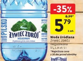 Żywiec Zdrój niegazowana woda źródlana