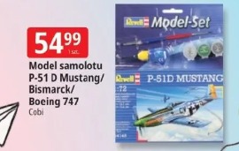 Model samolotu P-51 D Mustang/Bismarck/Boeing 747