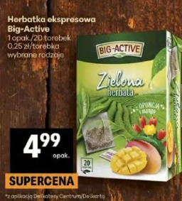 Herbatka ekspresowa Big-Active Zielona herbata