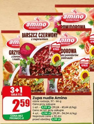 Zupa nudle Amino