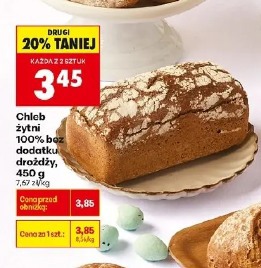 Chleb żytni 100% bez dodatku drożdży