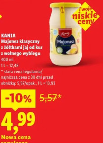 Kania Majonez klasyczny z żółtkami jaj od kur z wolnego wybiegu