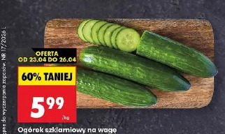 Ogórek szklarniowy na wagę