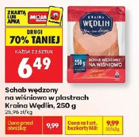 Schab wędzony na wiśniowo w plastrach Kraina Wędlin