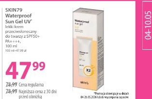 Skin79 Waterproof Sun Gel UV lekki krem przeciwsłoneczny do twarzy z SPF50+ PA++++