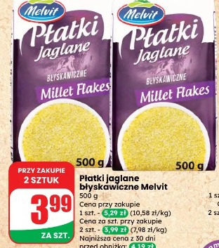 Płatki jaglane błyskawiczne Melvit