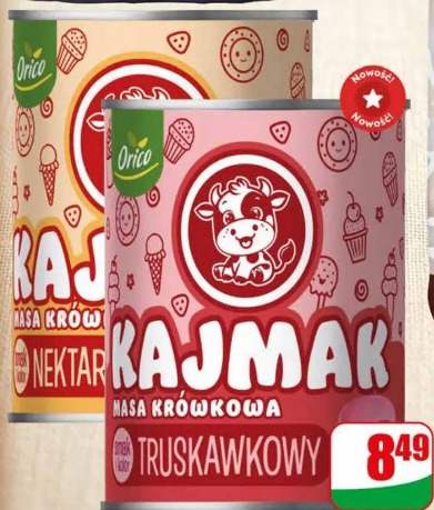 Kajmak masa krówkowa truskawkowy Orico