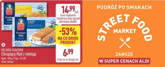 Golden Seafood Chrupiący filet z mintaja