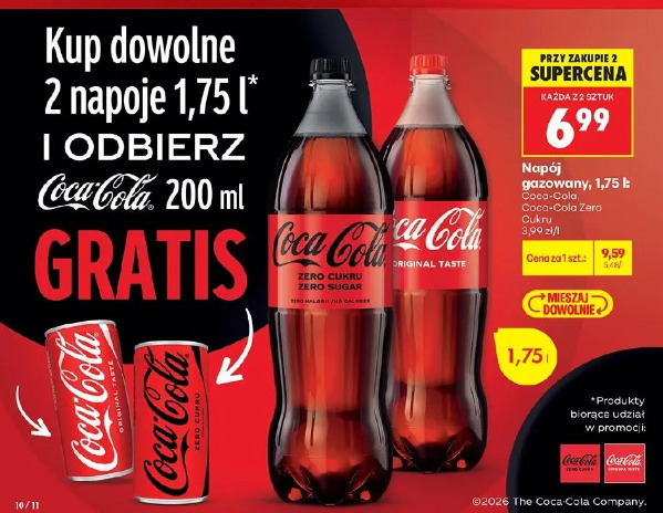 Coca-Cola napój gazowany 1,75 l