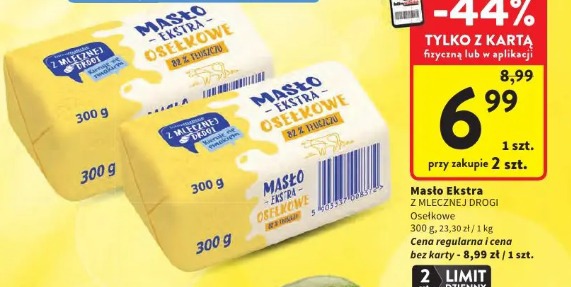 Masło Ekstra Z Mlecznej Drogi Osełkowe