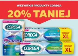 Wszystkie produkty Corega 20% taniej