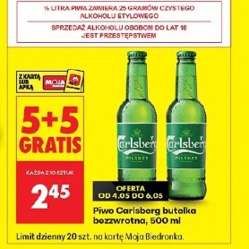 Piwo Carlsberg butelka bezzwrotna