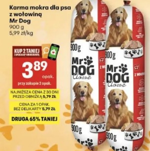 Karma mokra dla psa z wołowiną Mr Dog