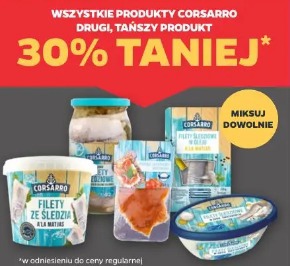 Wszystkie produkty Corsarro drugi, tańszy produkt 30% taniej