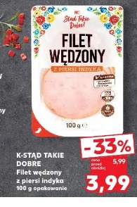 K-Stad Takie Dobre Filet wędzony z piersi indyka