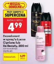 Dezodorant w spray'u Lucca Cipriano lub Be Beauty