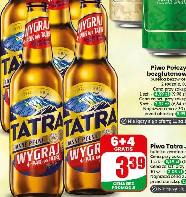 Piwo Tatra Jasne Pełne butelka zwrotna