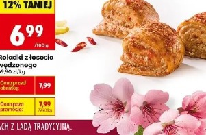 Roladki z łososią wędzonego