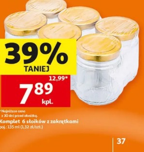 Komplet 6 słoików z zakrętkami