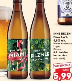 Inne Beczki Piwo 4,6%, 4,8% alk. Miami American Lager, Pilsner