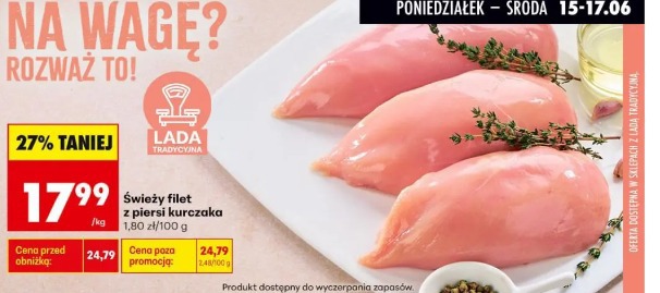 Świeży filet z piersi kurczaka