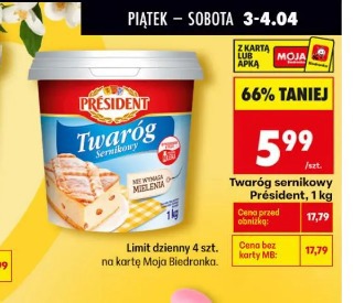 Twaróg sernikowy Président