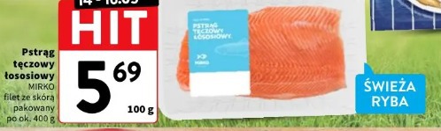 Pstrąg tęczowy łososiowy Mirko filet ze skórą