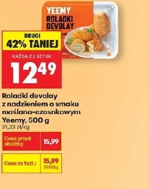 Roladki devolay z nadzieniem o smaku maślano-czosnkowym Yeemy