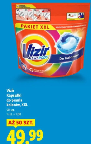 Vizir Kapsułki do prania kolorów, XXL