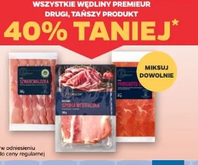 Wszystkie wędliny Premieur drugi, tańszy produkt