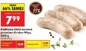 Kiełbasa biała surowa premium Kraina Mięs