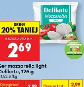 Ser mozzarella light Delikate