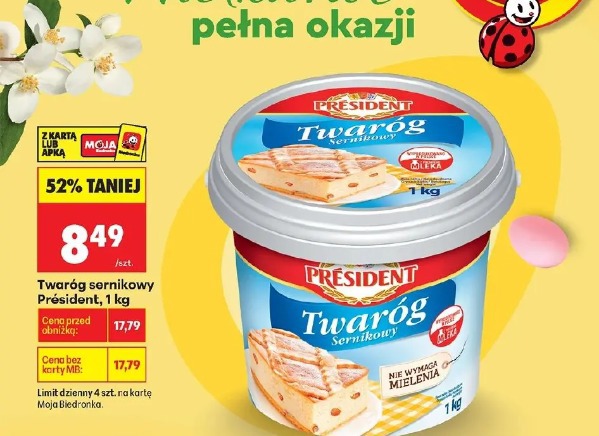 Twaróg sernikowy Président